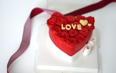 Gâteau Saint Valentin saveur Forêt-noire